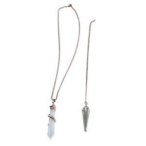 Snake Pendulum Necklace Chain Serpent Goth Grunge Occult